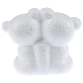

White 1pcs DIY Modelling Polystyrene Foam Bear Craft Balls For Christmas Party Decoration Supplies Gifts