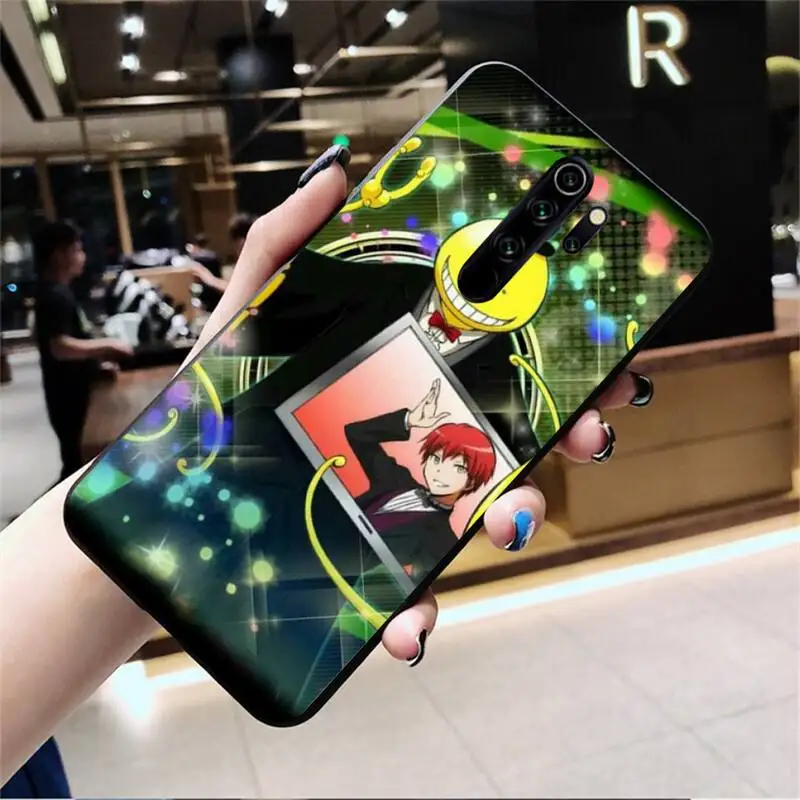 xiaomi leather case card YJZFDYRM Ám Sát Lớp Học Anime Đen TPU Mềm Mại Ốp Lưng Điện Thoại Redmi Note 9 8 8T 8A 7 6 6A đi Pro Max Redmi 9 K20 best flip cover for xiaomi