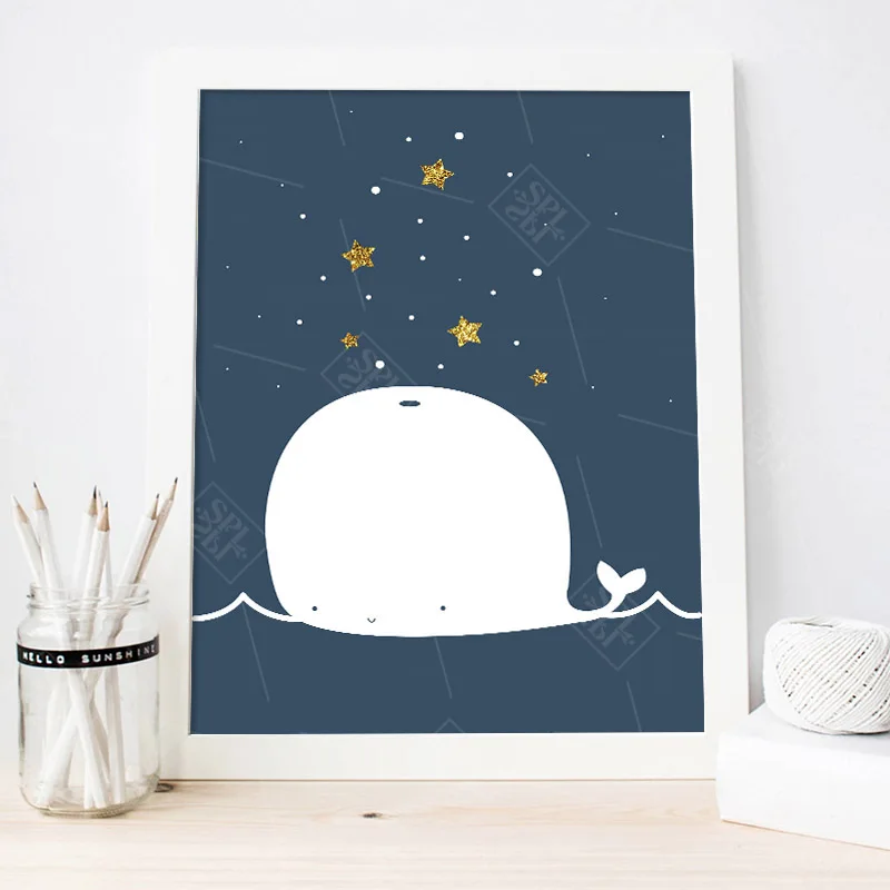 Baby-Nursery-Canvas-Poster-Cartoon-Whale-Moon-Wall-Art-Print-Minimalist-Painting-Decoration-Picture-Nordic-Kid (3)