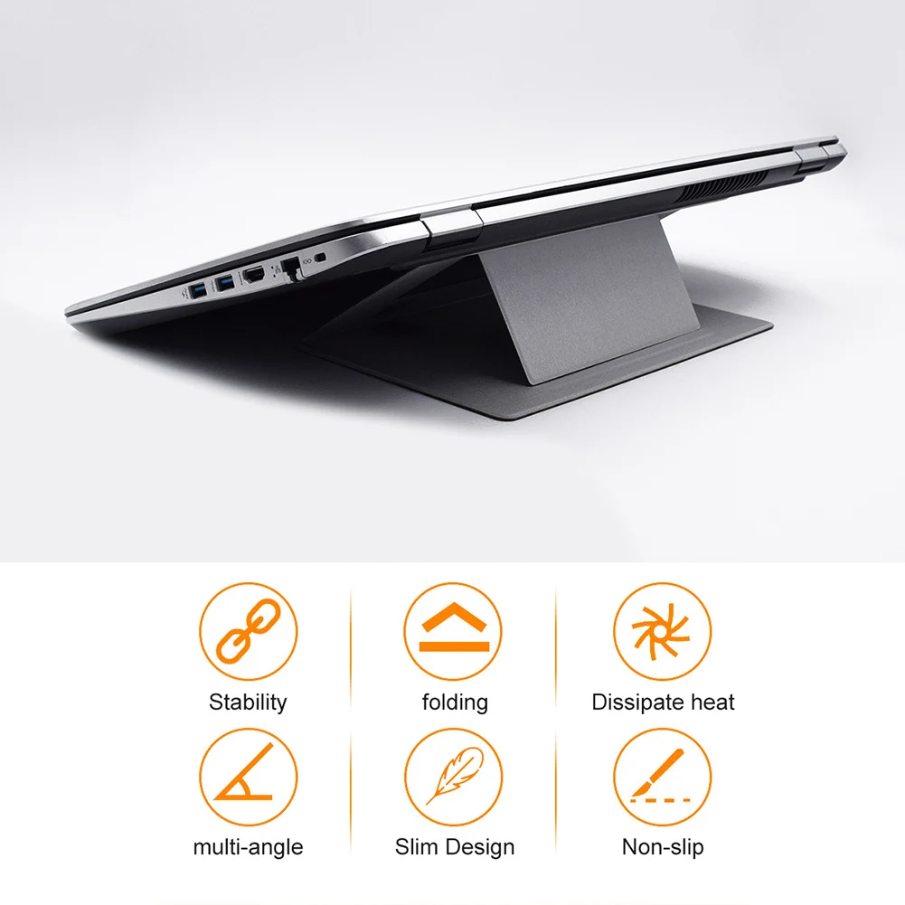 Adjustable Laptop Stand Laptop Pad Invisible Stands Folding Bracket Portable Tablet Holder for iPad MacBook Laptops