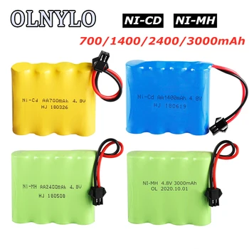

4.8V 700mAh/1400mAh/2400mAh/3000mAh/2800mAh NI-MH NI-CD 4.8V battery for RC Toys Cars Trucks Tank Guns robots RC TOYS battery