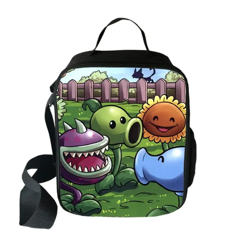 Растения против Зомби Супер Марио сумка-холодильник мультфильм девушки портативный тепловой еды сумки для пикника для школы мальчиков сумка для обедов Tote