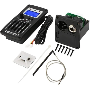 

Electric Guitar EQ Digital Tuner F-5T 5Band Pickup Acoustic Preamplifier Tuner with LCD Tuner and Volume Control