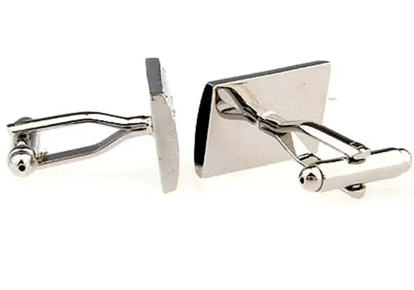 10pairs/lot Enamel Crystal Cufflinks Silver Gunblack Rhinestone Cuff Links Men's Jewelry Wholesale