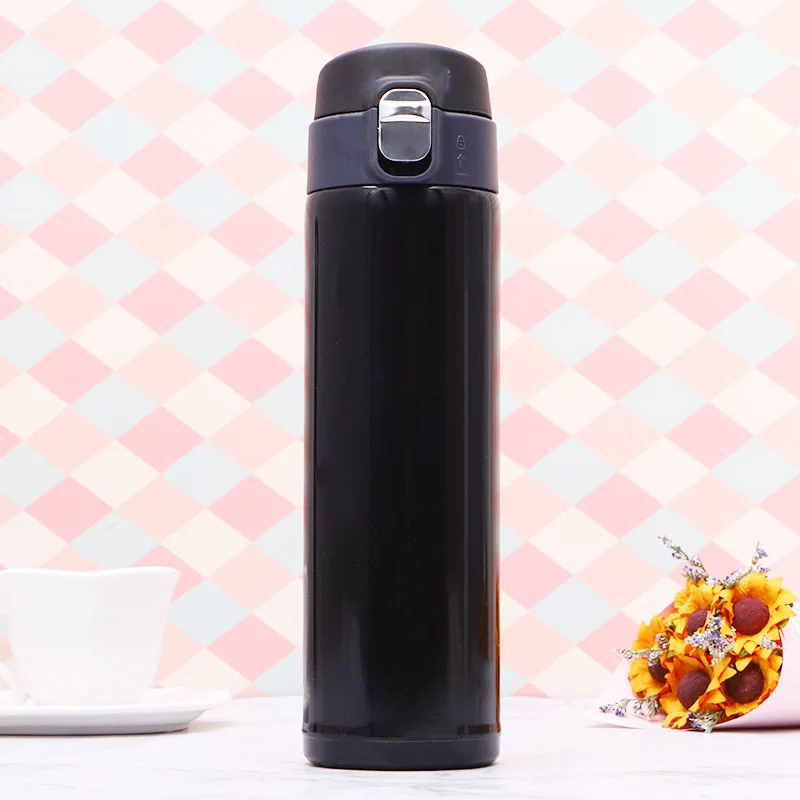500ml Fashion Vacuum Cup Stainless Steel Vacuum Flask Travel Bottle Thermos Coffee Mug for Home Office Using