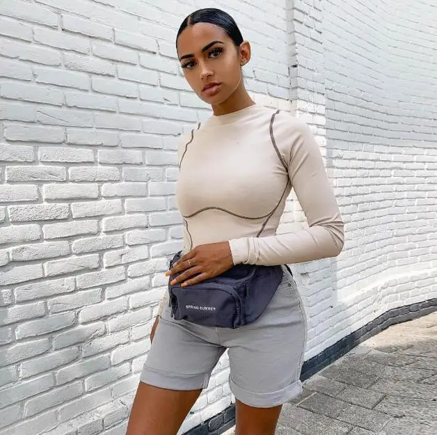 

New women's round neck long sleeve jumpsuit