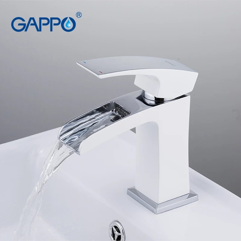 

GAPPO basin faucets deck mounted tap griferia bathroom tap sink mixer chrome waterfall brass basin faucet sink water taps