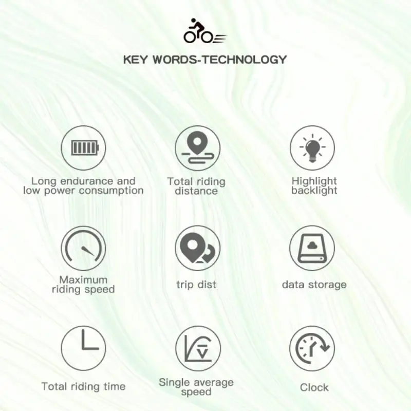 Waterproof Bicycle Computer Wireless MTB Bicycle Speedometer Stopwatch Cycling LED Digital Rate Counter Bike Accessories INBIKE