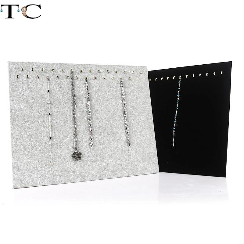Jewelry Display Bracelet Stand Velvet Necklace Display Board