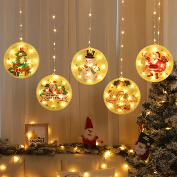 

Night lights Home Christmas Decoration Santa Claus LED Lamp light Christmas gift Lamp Kids Bedroom Christmas Ornaments Decor