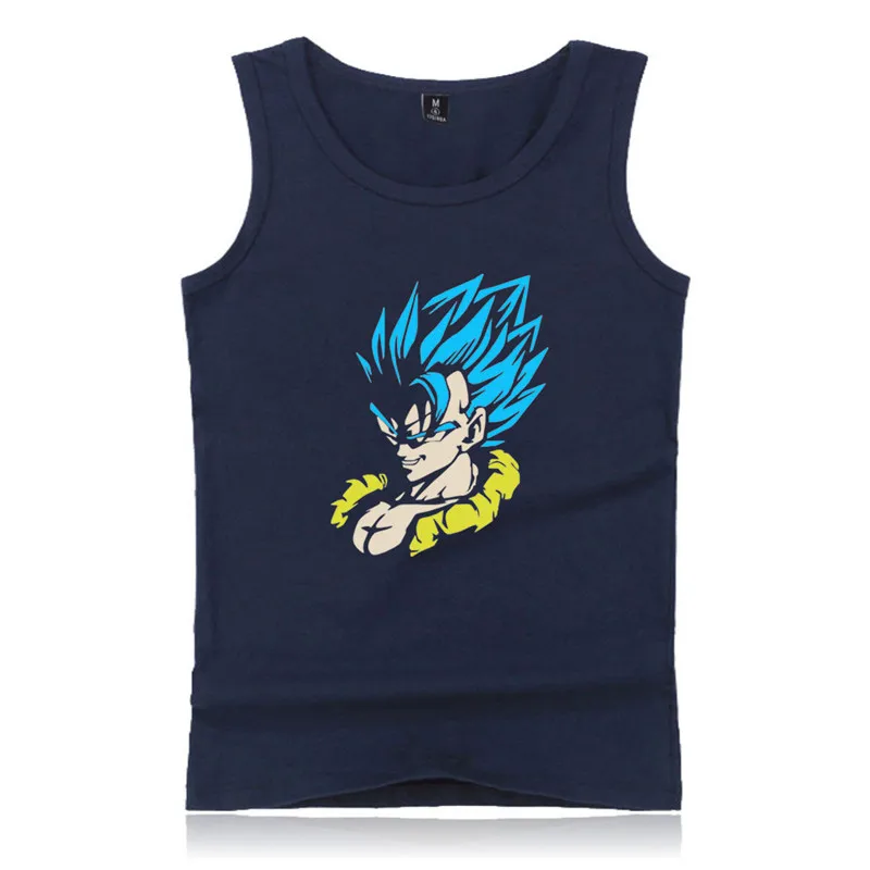 Dragon Ball Z хлопковые безрукавки, летние безрукавки больших размеров, повседневные майки для фитнеса, мужские майки без рукавов для бодибилдинга, 4XL