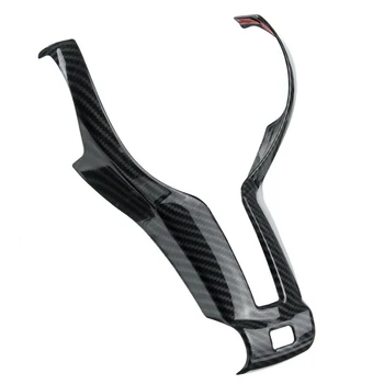 

1pcs Steering Wheel Trim Carbon Fiber look ABS Interior Decor High Quality