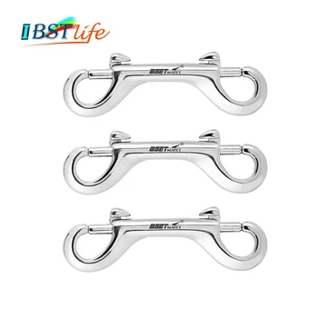 

3PCS SS 316 Scuba Diving Clips Double Ended Bolt Snap Hook BCD Chioce Snap Bolt kit Quick Draw Pet Chains Trigger Boat
