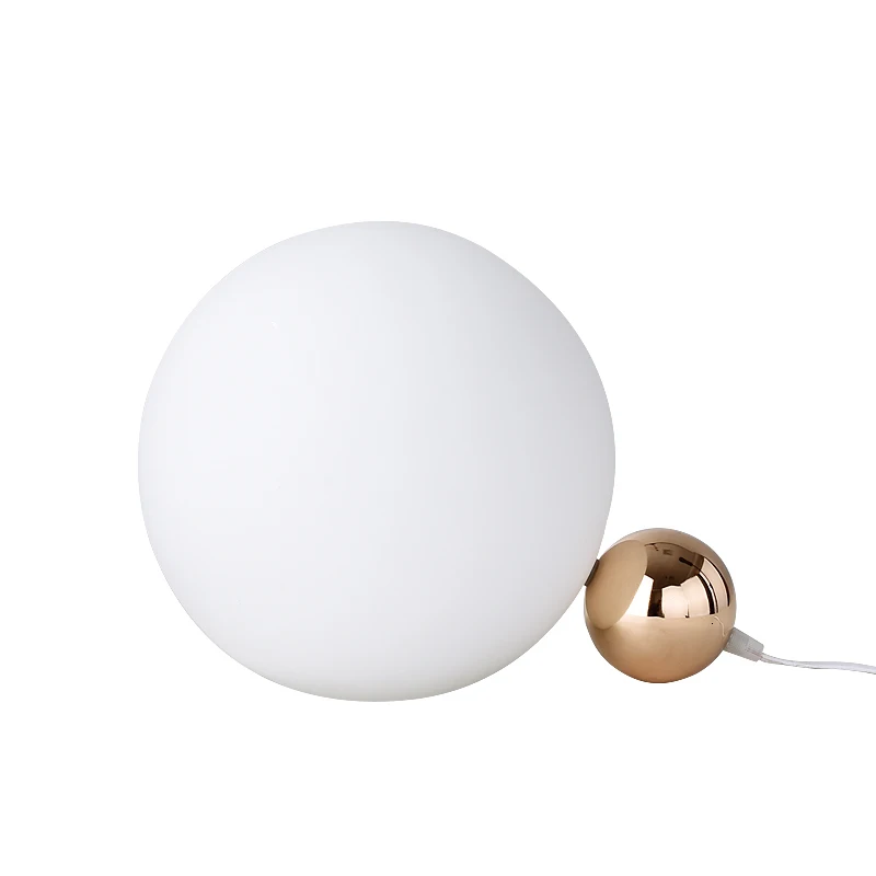 

Nordic Modern Glass Ball Decorative Bedside Lamp Table Light For Bedroom Living Room Lampada Da Tavolo lampara de mesa
