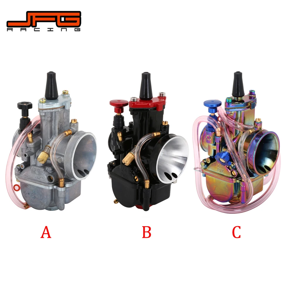 

Motorcycle Universal For PWK 21 24 26 28 30 32 34 MM Carburetor Carburador With Power Jet For Keihin Mikuni YAMAHA HONDA Scooter