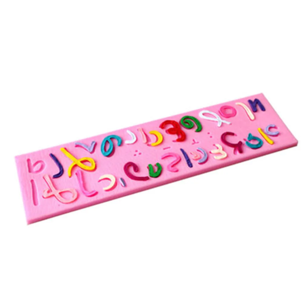

1PC Creative Israel Hebrew Letters Silicone Mold Shape Cake Border Decorating Fondant Mould Tools Drop Shippping