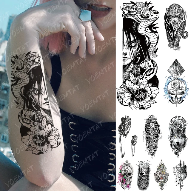 Temporary Tattoos Naruto Waterproof  Temporary Waterproof Dragon Tattoo -  20pcs - Aliexpress