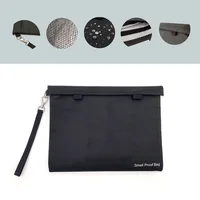 Waterproof Smell Proof Bag Storage Zipper Isolation Bag Black Storage Bag High Barrier Storage Bags Smell Proof