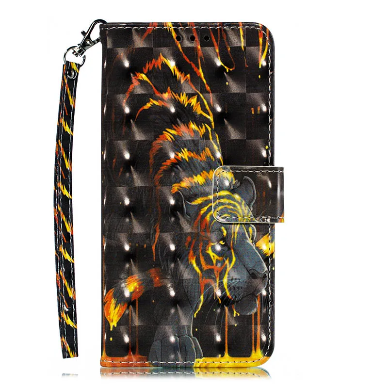 Golden Tiger Чехол для Xiao mi Pocophone F1 mi 8 mi x 2S Max 3 6X A2 9T Red mi 7A S2 Y2 6a Note 6 кожаный флип-чехол для телефона Red mi K20 Pro - Цвет: Golden Tiger