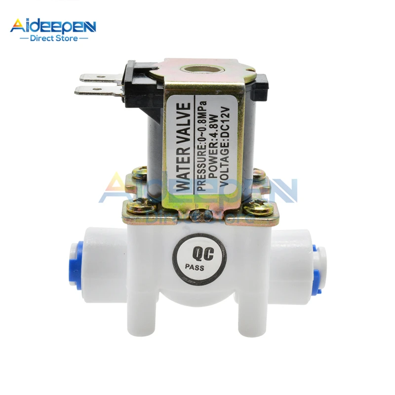 DC 12V 24V NC Electric Solenoid Valve Water Air Inlet Flow Switch 1/4 " Inlet water solenoid valve For Washing Machine