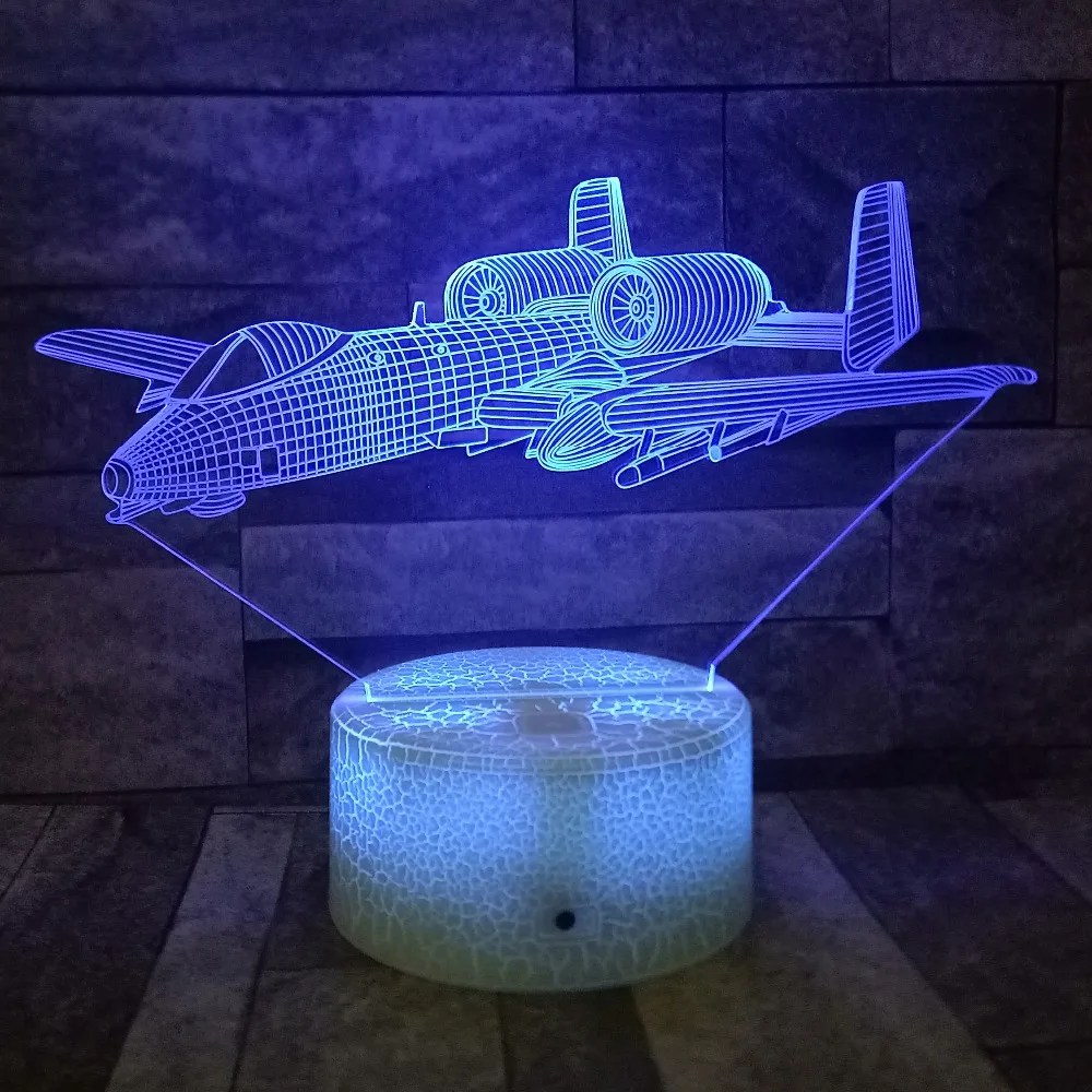 Aircraft-3d-LED-USB-Night-Lights-7-Color-Touch-Remote-Airplane-3d-Table-Lamp-Light-Fixtures