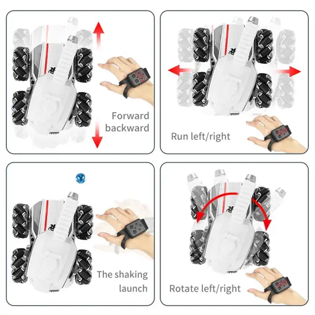 Children'S Multifunctional Electric Toy Can Launch Water Bomb Remote Control Tank Toy World Of Tanks Robot Rc Models Kid Gifts 6