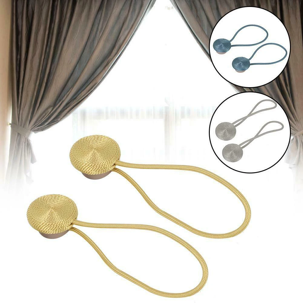 1 шт. зажим Holdbacks Противоскользящий ремешок для галстука магнитная пряжка Аксессуары для штор Tieback гостиная шторы держатель Привязка домашний декор