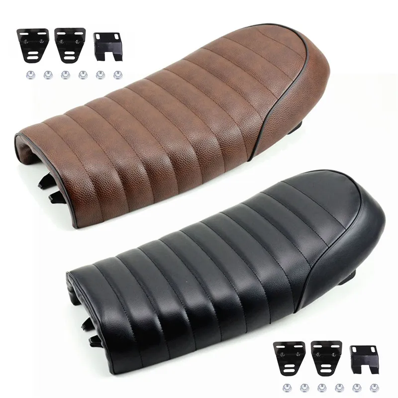 Motorcycle Retro Seat Cushion Vintage Comfortable Hump Saddle for Cafe Racer CG125 Motorbike Yamaha Kawasaki Honda C45 |