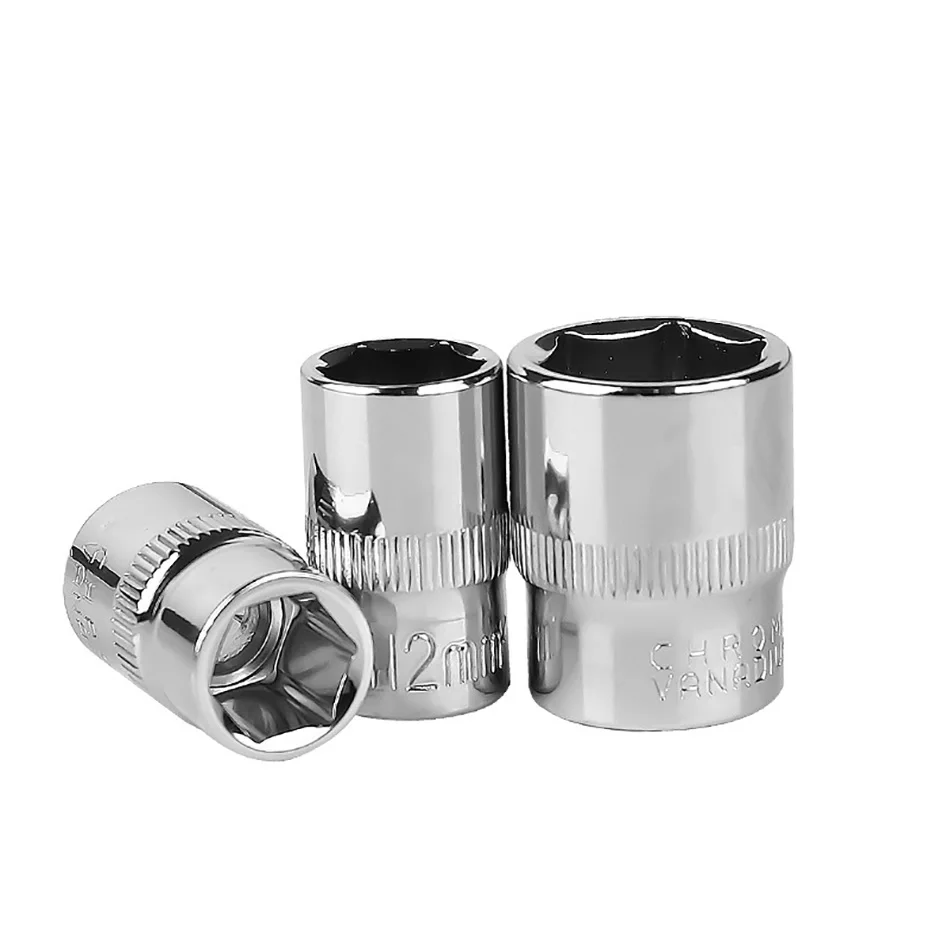 3/8 inch 7-22mm sleeve six angle sleeve Convert hair Hex Deep Socket Wrench Head Sleeve for Ratchet Wrench Auto Repair Hand Tool wrench socket set socket wrench head sleeve socket adapter converter ratchet wrench adapter