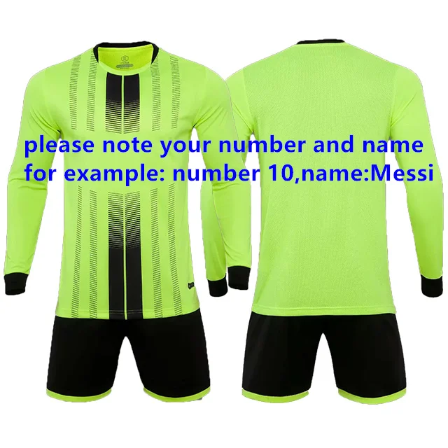 Новое поступление, мужские детские футбольные майки, костюмы, футбольные комплекты, детские спортивные костюмы, camiseta futbol, комплекты футбольные формы - Цвет: Custom Name Number