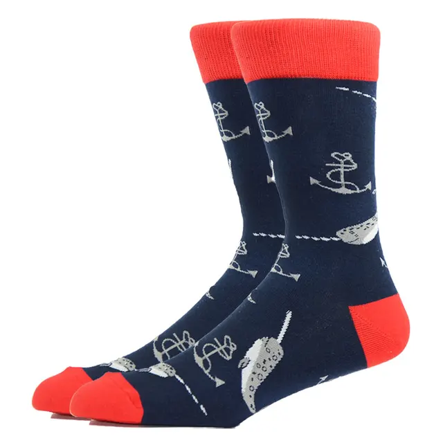 Burger Pizza Sushi Males Socks Fashion Cute Series Korean Harajuku Cartoon Funny Women Happy Cotton Cool Middle Tube Socks HK11023-2