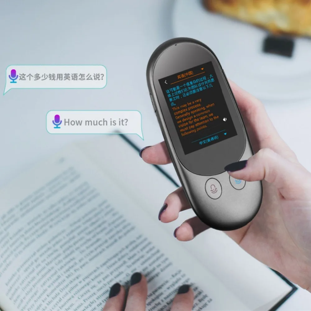 

Camera translation Device Translation 51 Languages 2.4 Inch TouchScreen Rechargeable Battery for Learning Traveling