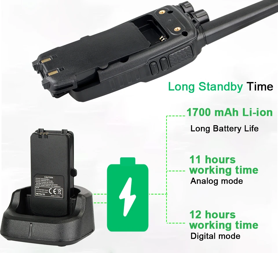 Цифровая рация DMR 1 шт. RETEVIS RT40 PMR446/FRS PMR 446 МГц Comunicador 0 5 Вт VOX двухсторонний