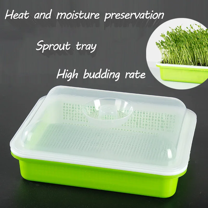 Seed Sprouter Tray BPA Free PP Soil-Free Big Capacity Healthy Wheatgrass Grower 