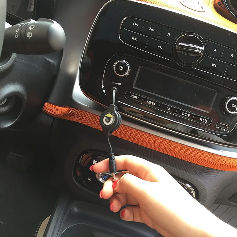 Аудиокабель 3 5 мм со штекером и Aux кабель для Mercedes Smart Fortwo Forfour 453 451 450 автомобильные