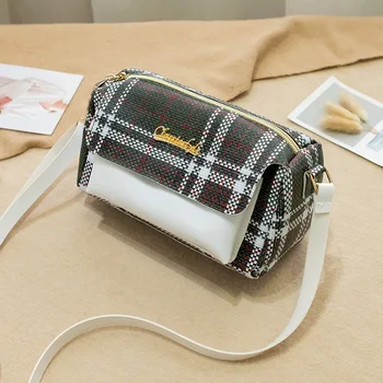 

DOLOVE Fashion Trend One-shoulder Diagonal Contrast Color Pillow Ladies Small Square Shoulder Bag Women Fashion Crossbody Bag