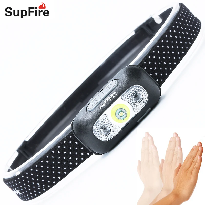 Supfire налобный фонарь USB головной светильник светодиодный HL05 1000lm Linterna фонарик