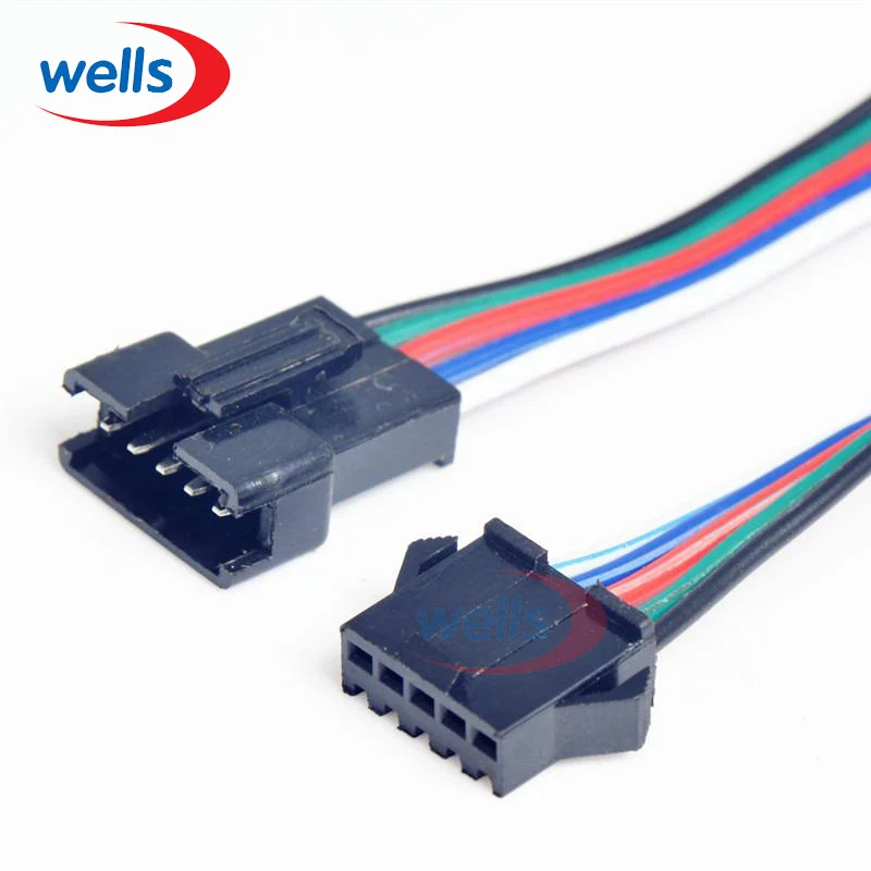 5/20 пар 2pin 3 Pin 4pin 5in JST SM Разъемы для светодиодной ленты гнездовой|connector for led|connector led