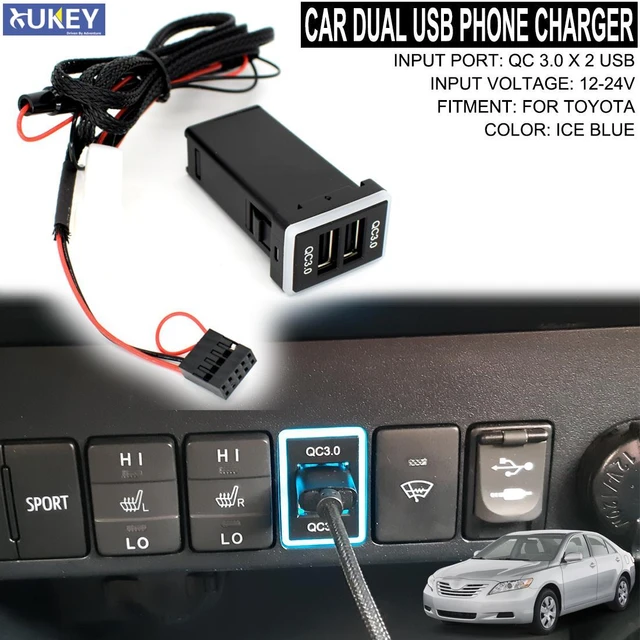 Kardzine Toyota Camry Phone Charger - 3.1 amps Fast USB Toyota