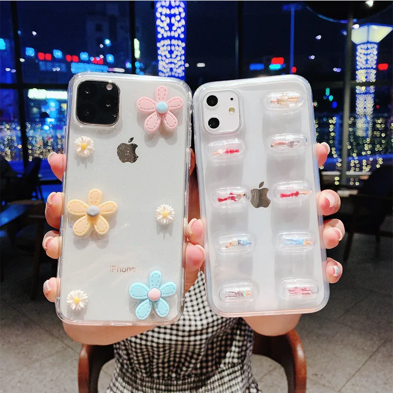 IMIDO милый чехол для iPhone 11 Pro max / X xrxs 7 8p 6 6sp floret | Мобильные телефоны и аксессуары