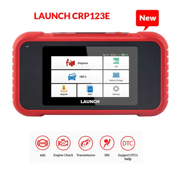 Launch X431 CRP129E CRP123E CRP129 CRP123 Creader VII OBD2 диагностический инструмент для ENG/AT/ABS/SRS считыватель кодеров - Цвет: CRP 123E