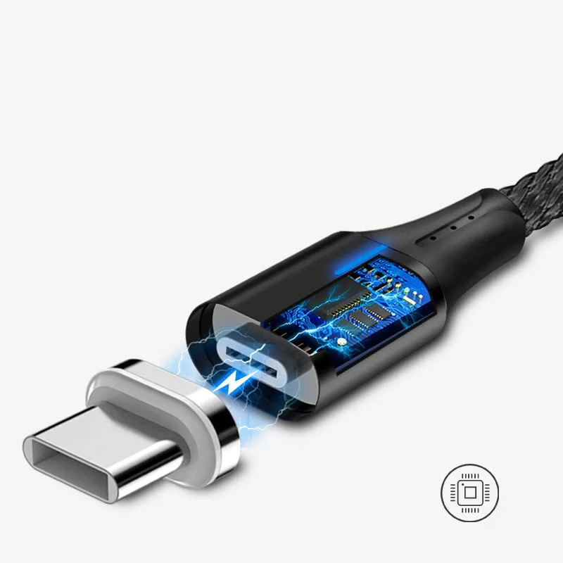 5A светодиодный магнитный USB супер быстрый зарядный кабель type C Micro USB кабель для huawei P9 P10 P20 samsung Xiaomi Redmi note 8 шнур для передачи данных
