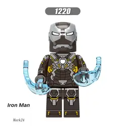 Одиночная продажа супер героев кирпичи Железный человек Tony Stark Mark 24 Mark 25 mark30 фигурки строительные блоки diy игрушки подарок для мальчиков x0253