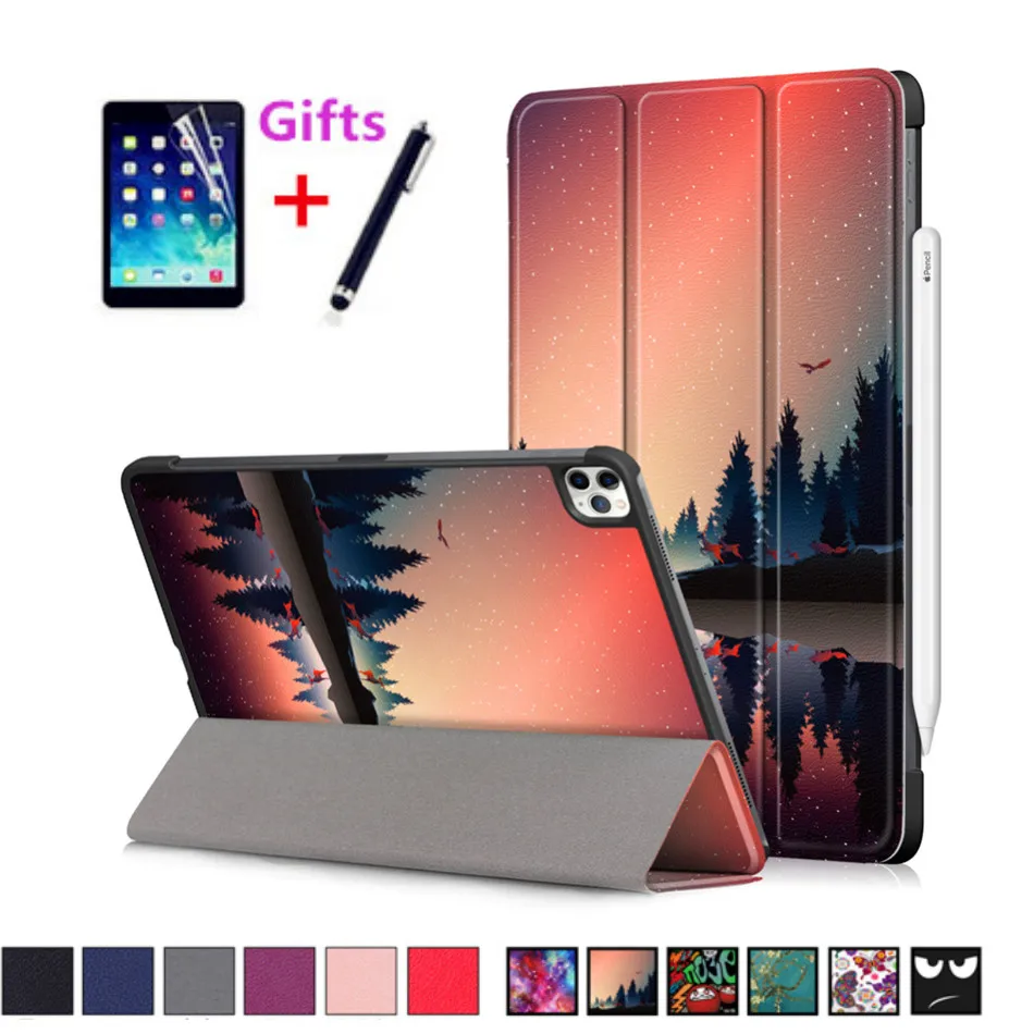 Умный чехол Funda для iPad Pro 11 '&#x272020 магнитный складной дюймов 2020 Автоматический