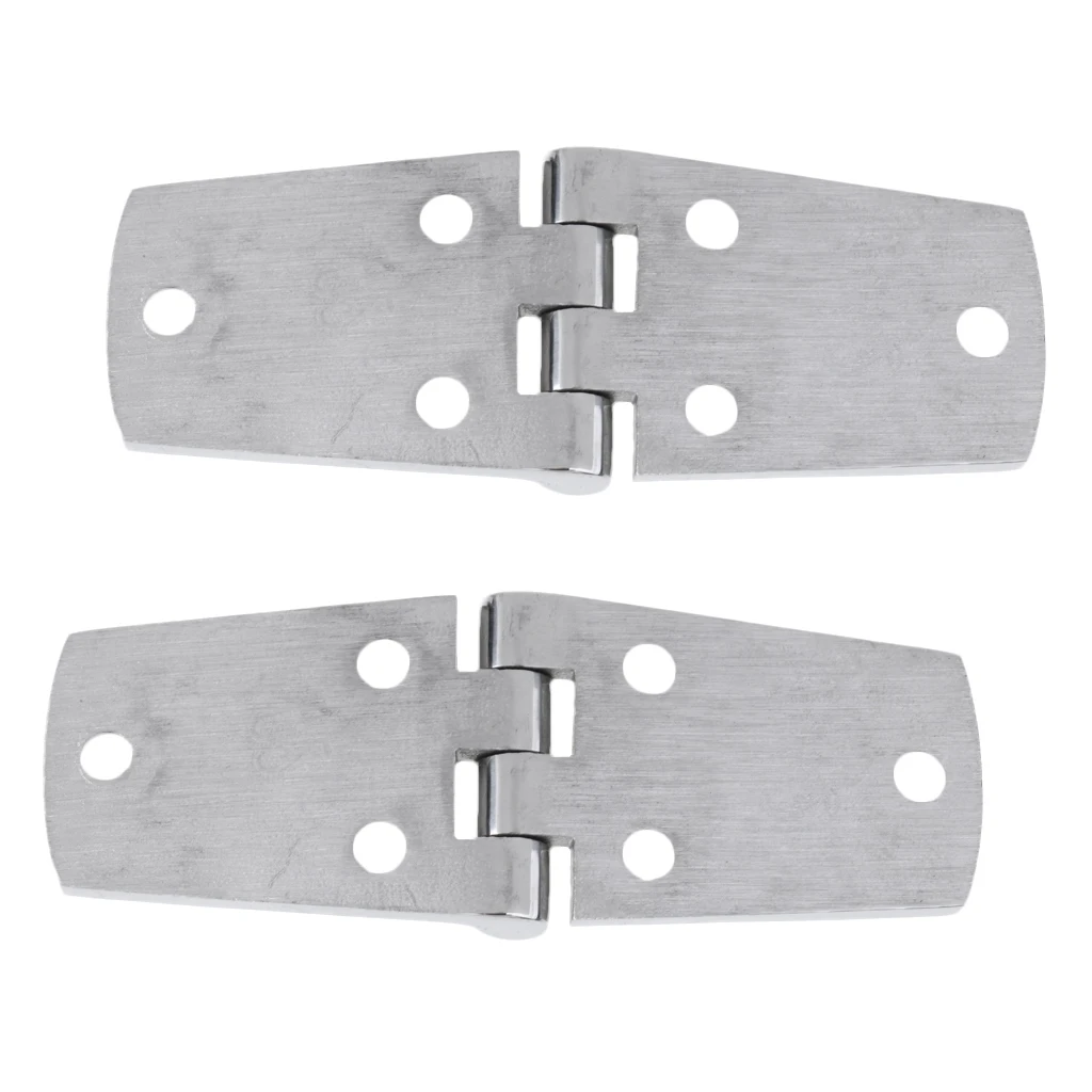 2 Pieces 316 Stainless Steel Marine Boat Door Hinges Cabin Stamp Strap Hinge