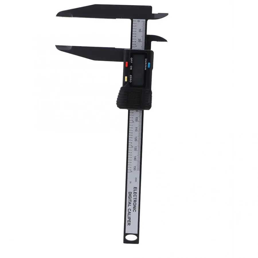 Nicoone 150mm/300mm Digital Electronic Caliper Carbon Ruler with Long Jaw Measuring Tool 150mm Electro 