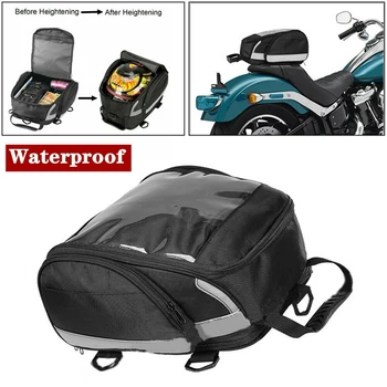 

Motorcycle Tail Bag Oil Fuel Tank Bag Saddle Bag Phone Holder Storage Rear Seat Kit Sport Travel Luggage Helmet Holder Backpack