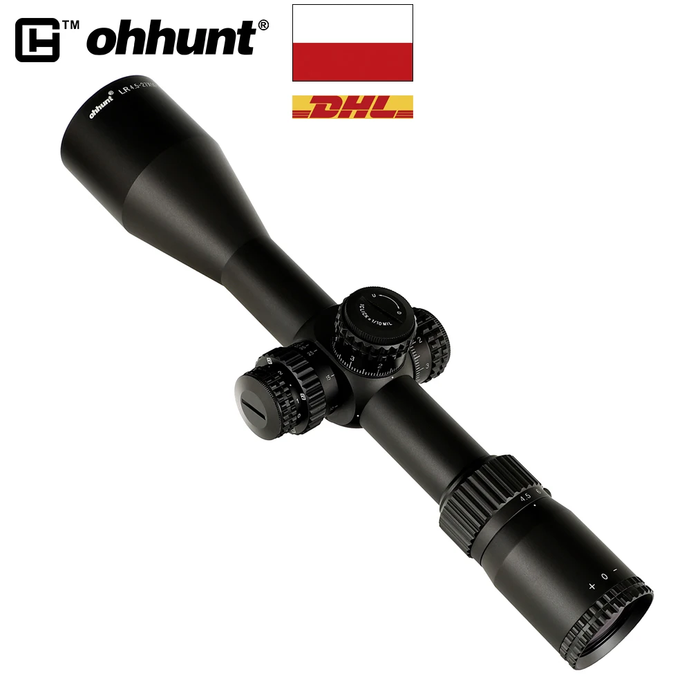 船からポーランドohhunt 4 5 27x50 Sfirタクティカルスコープ視力ガラスエッチングレチクル30ミリメートルチューブロックリセットライフルスコープ ライフルスコープ Aliexpress