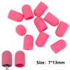 10pcs Nail Sanding Caps With Rubber Gel Polish Remover Nail Drill Bit Mill Grinding Sand Cap Pedicure Tool for Manicure Machine ► Photo 3/6