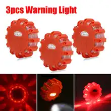 3 шт. IP44 светодиодный фальшфейер красный светодиодный безопасности Flare фонарик магнит мигание Предупреждение ночные огни дороги аварийные сигнальные ракеты для автомобиля
